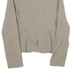 SINEQUANONE Womens Beige & Brown Checked Button Jacket UK 10 Viscose Blend