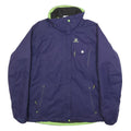 SALOMON Womens Purple & Green Outdoor Jacket L Polyester Zip Casual Lightweight