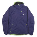 SALOMON Womens Purple & Green Outdoor Jacket L Polyester Zip Casual Lightweight