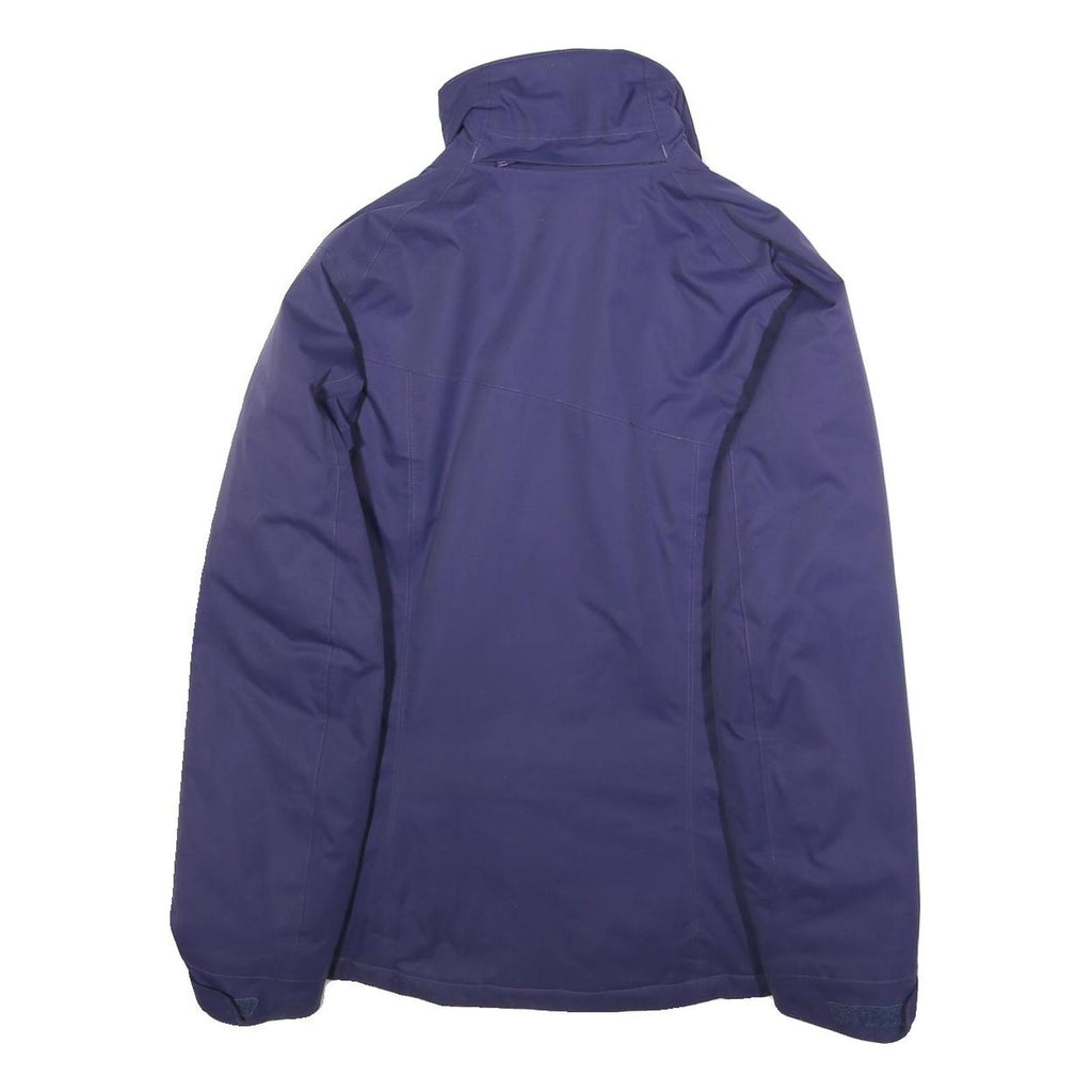 SALOMON Womens Purple & Green Outdoor Jacket L Polyester Zip Casual Lightweight