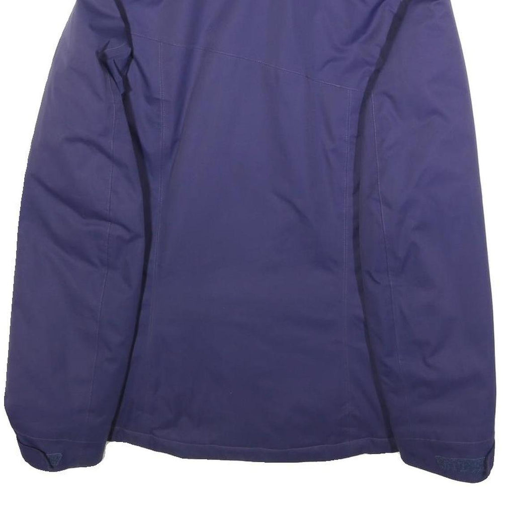 SALOMON Womens Purple & Green Outdoor Jacket L Polyester Zip Casual Lightweight