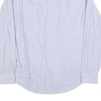 TOMMY HILFIGER Mens Blue Shirt L Cotton Blend Long Sleeve Button Formal