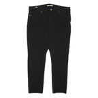 LEVI'S Womens Black Slim Skinny Denim Cotton Blend Jeans W38 L30 Stretch