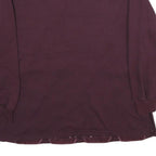 ALFRED DUNNER Womens Maroon Crew Neck M Embroidered Argyle Sweatshirt