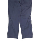 DICKIES Mens Cotton Navy Regular Straight Trousers W36 L29 Workwear Zip Closure