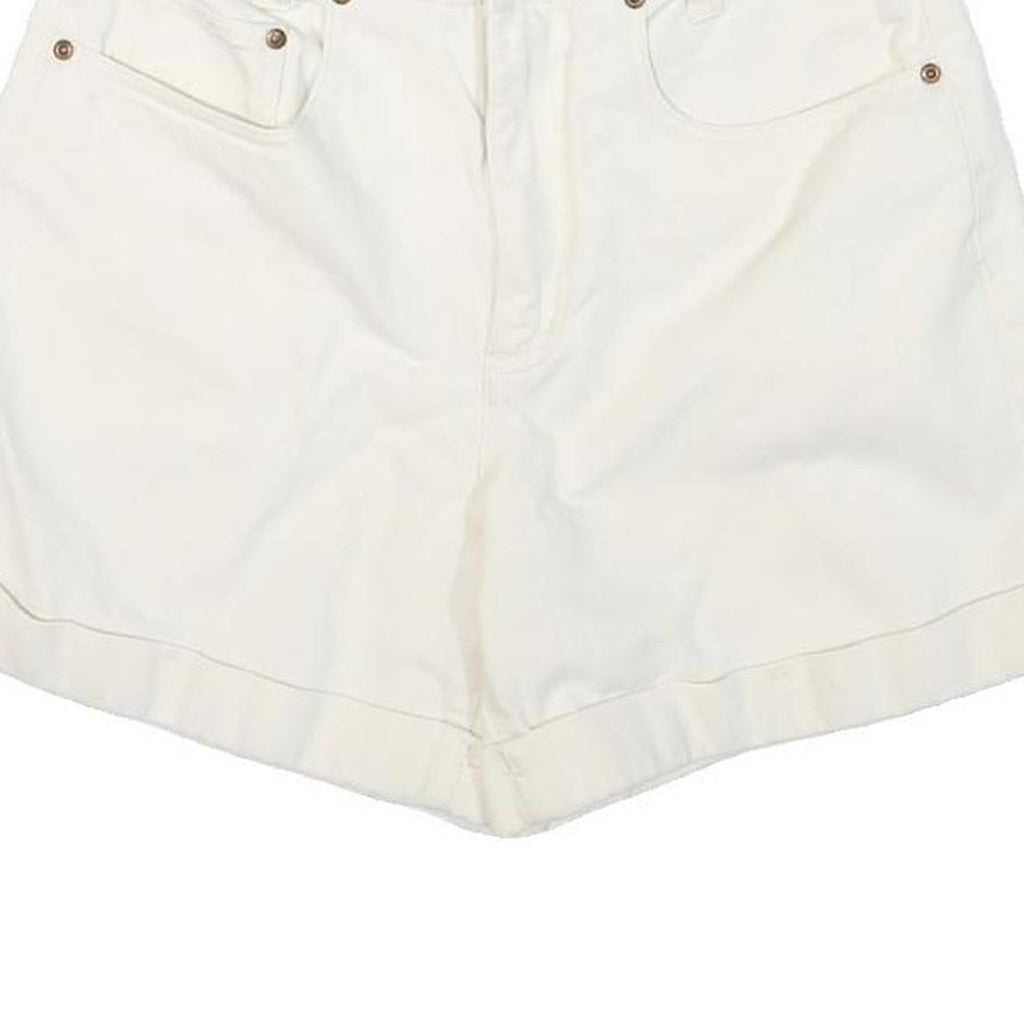 NY JEANS Womens Shorts White Casual Cotton Blend M W28 Pocketed Comfort
