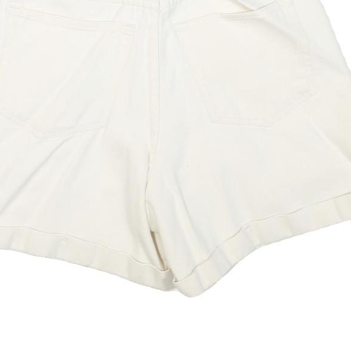 NY JEANS Womens Shorts White Casual Cotton Blend M W28 Pocketed Comfort