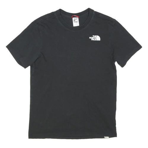 THE NORTH FACE Mens Black Graphic T-Shirt S Short Sleeve Crew Neck Logo Print