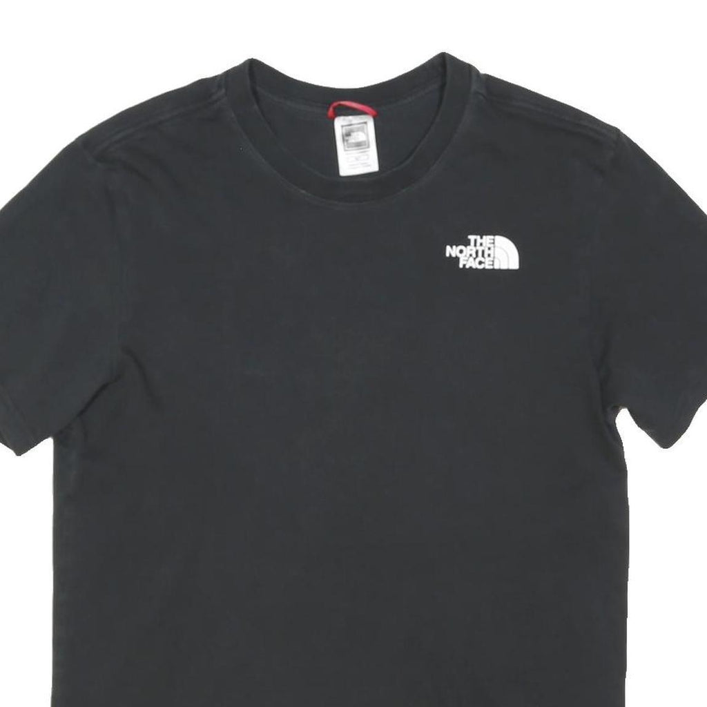THE NORTH FACE Mens Black Graphic T-Shirt S Short Sleeve Crew Neck Logo Print