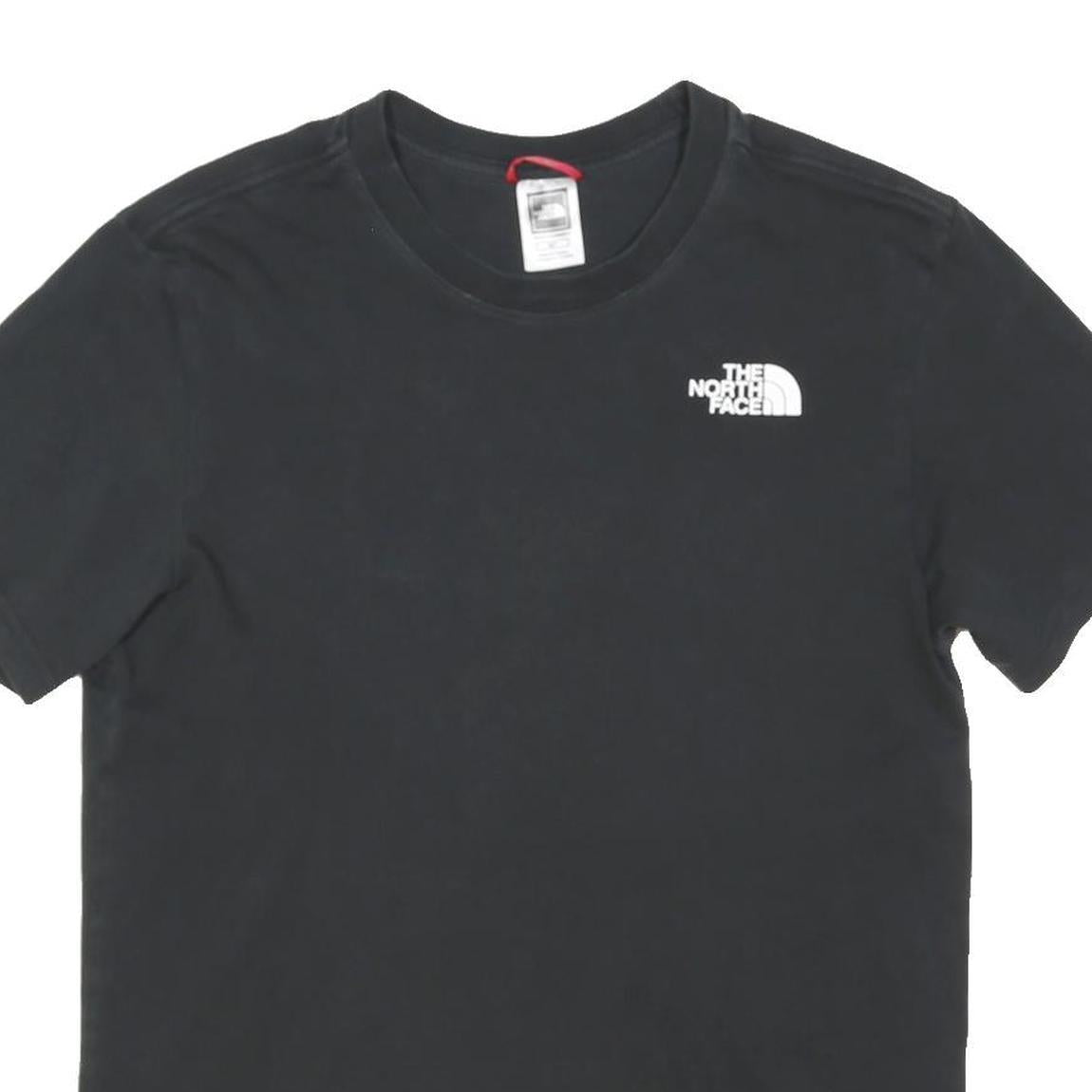 THE NORTH FACE Mens Black Graphic T-Shirt S Short Sleeve Crew Neck Logo Print