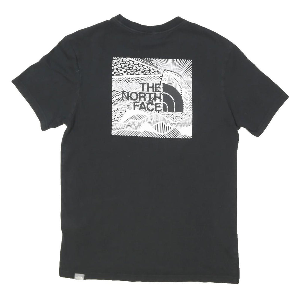THE NORTH FACE Mens Black Graphic T-Shirt S Short Sleeve Crew Neck Logo Print