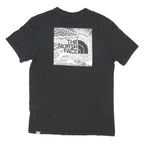 THE NORTH FACE Mens Black Graphic T-Shirt S Short Sleeve Crew Neck Logo Print