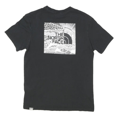THE NORTH FACE Mens Black Graphic T-Shirt S Short Sleeve Crew Neck Logo Print