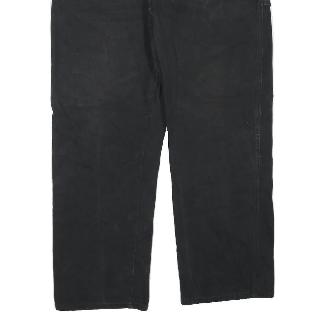 DICKIES Mens Jeans Black Regular Straight Denim W40 L28 Durable Workwear