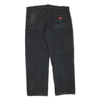 DICKIES Mens Jeans Black Regular Straight Denim W40 L28 Durable Workwear