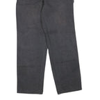 DICKIES Mens Cotton Blend Black Regular Straight Trousers W32 L31 Workwear Zip