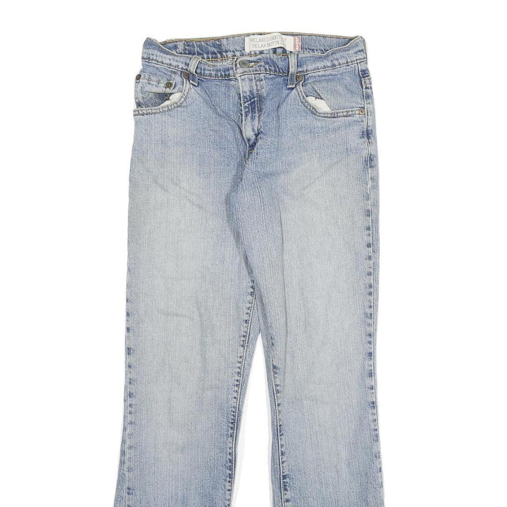LEVI'S Womens Relaxed Jeans Blue Denim Light W26 L29 Zip Casual Comfort