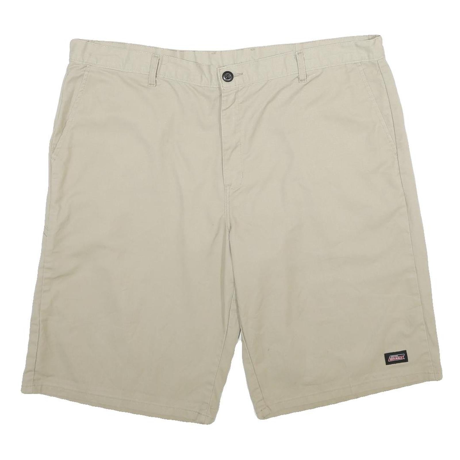 DICKIES Mens Shorts Beige Casual Plain 2XL W42 Workwear Relaxed Fit