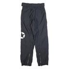 ONLINE Mens Black Regular Tapered Trousers W28 L30 Sports Style Zip Pockets