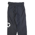 ONLINE Mens Black Regular Tapered Trousers W28 L30 Sports Style Zip Pockets