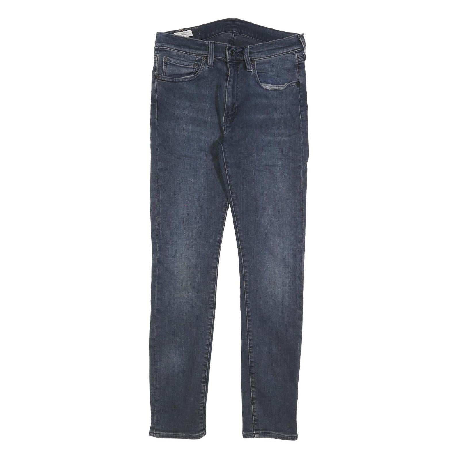 LEVI'S 519 BIG E Mens Jeans Blue Slim Skinny Denim Rinse W32 L32 Vintage Style