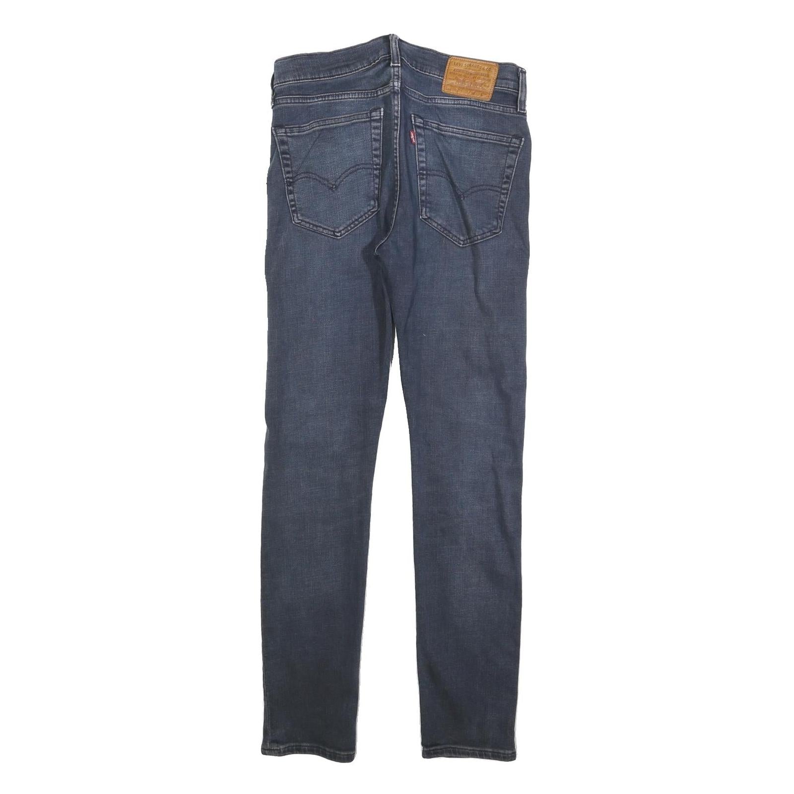 LEVI'S 519 BIG E Mens Jeans Blue Slim Skinny Denim Rinse W32 L32 Vintage Style