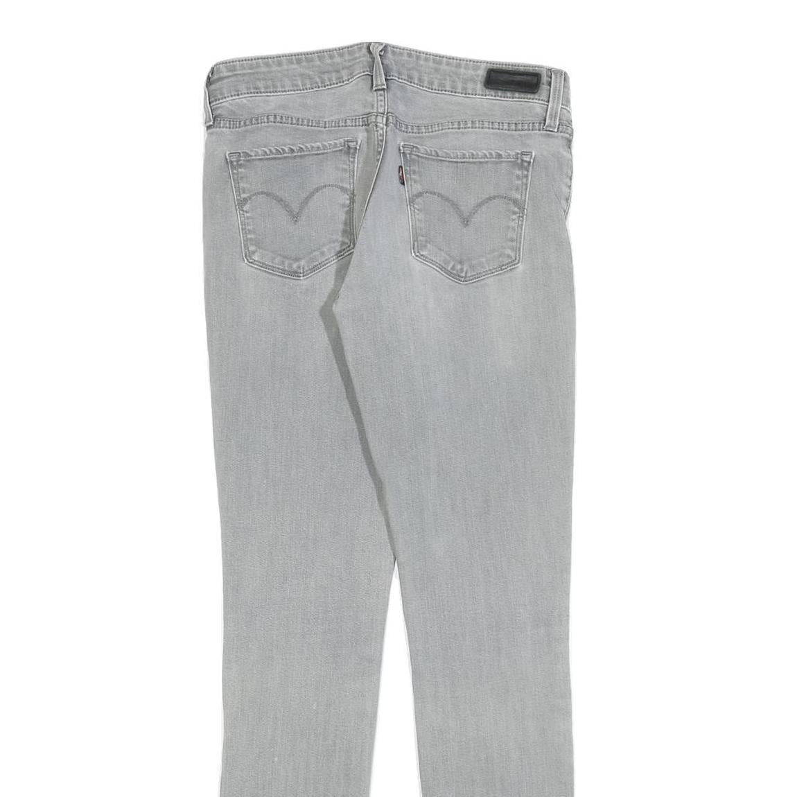 LEVI'S Womens Jeans Light Blue Slim Skinny Denim W26 L29 Zip Cotton Blend