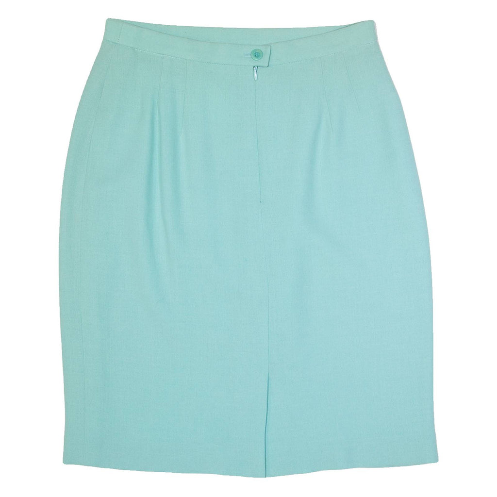 ESCADA Womens Pencil Skirt Blue Knee Length Wool M