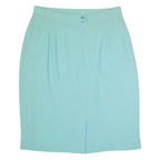 ESCADA Womens Pencil Skirt Blue Knee Length Wool M
