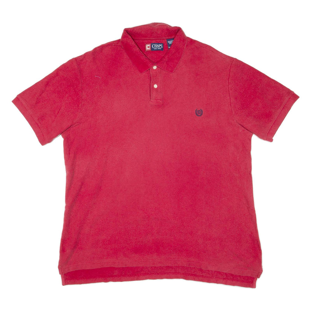 CHAPS Mens Polo Shirt Red XL