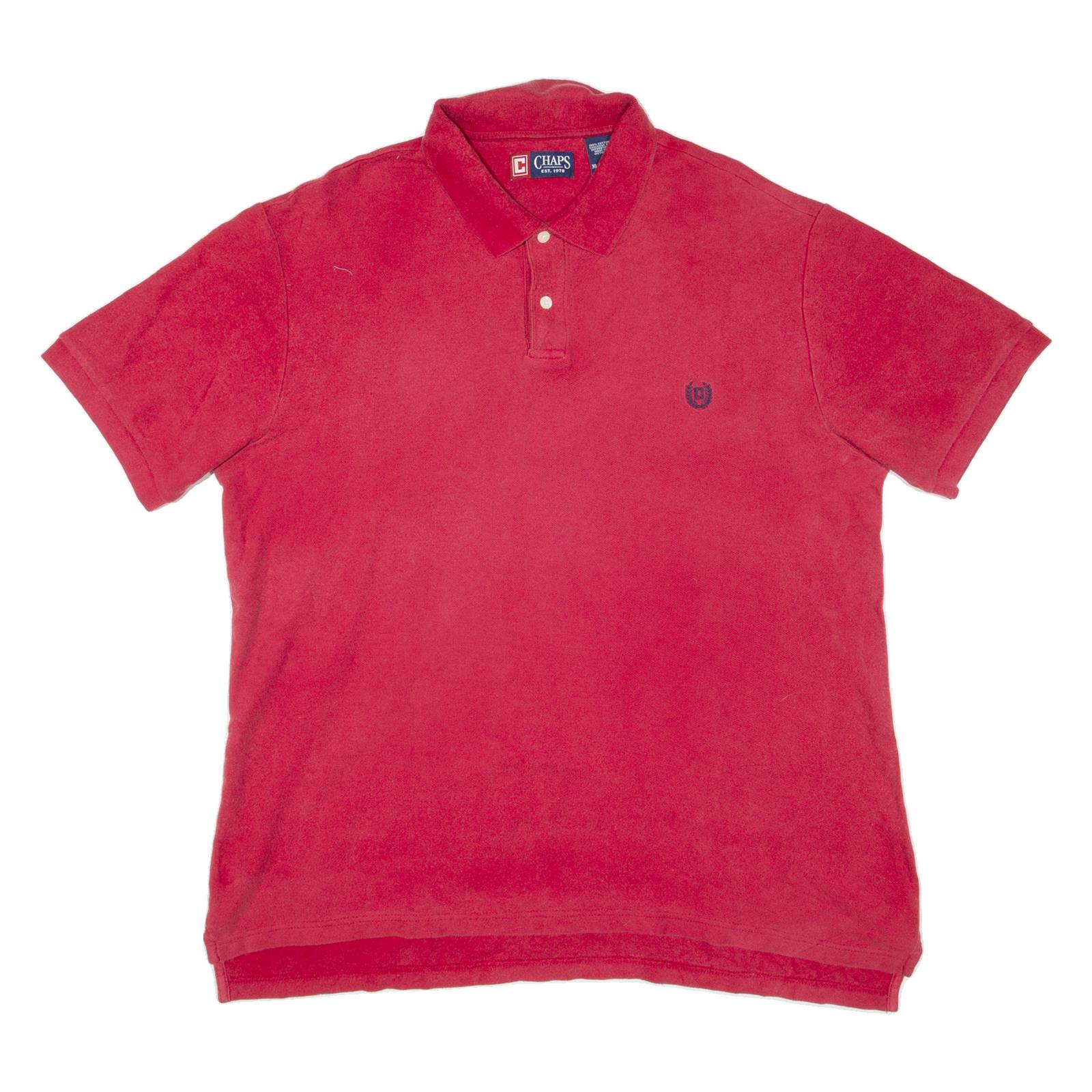 CHAPS Mens Polo Shirt Red XL