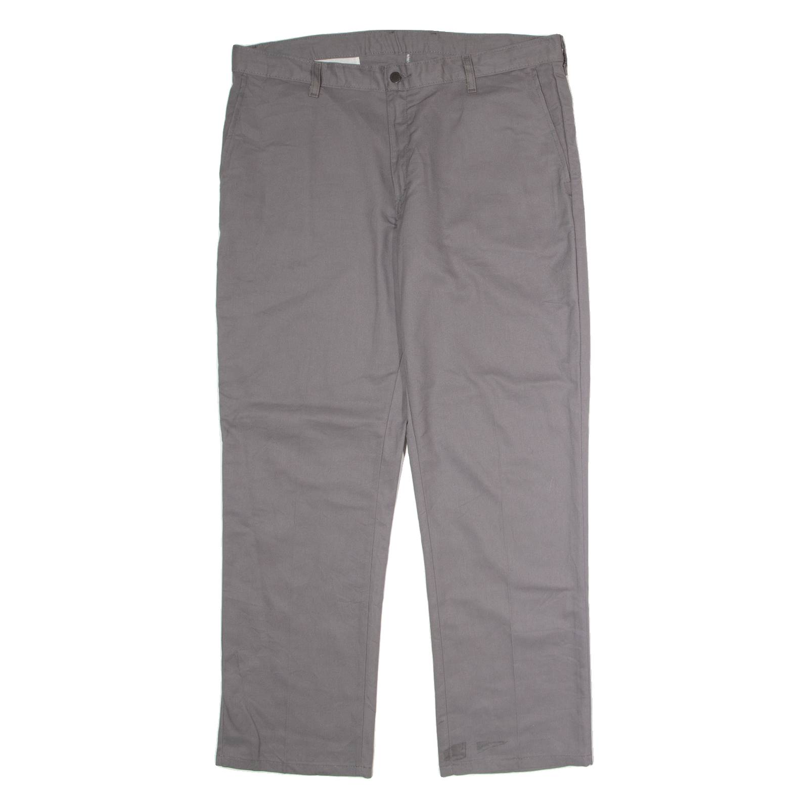 DICKIES Workwear Mens Trousers Grey Regular Straight W38 L30