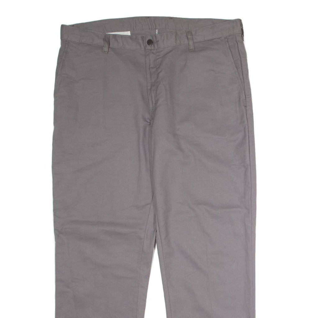 DICKIES Workwear Mens Trousers Grey Regular Straight W38 L30