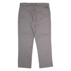 DICKIES Workwear Mens Trousers Grey Regular Straight W38 L30
