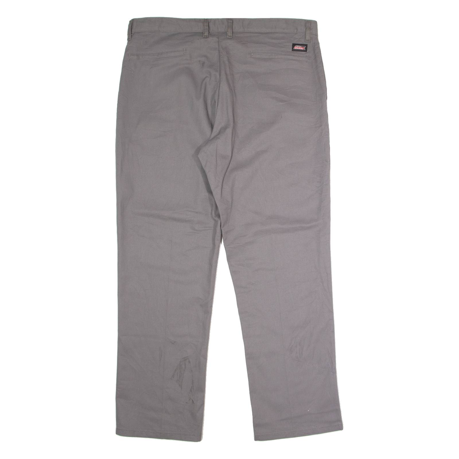 DICKIES Workwear Mens Trousers Grey Regular Straight W38 L30