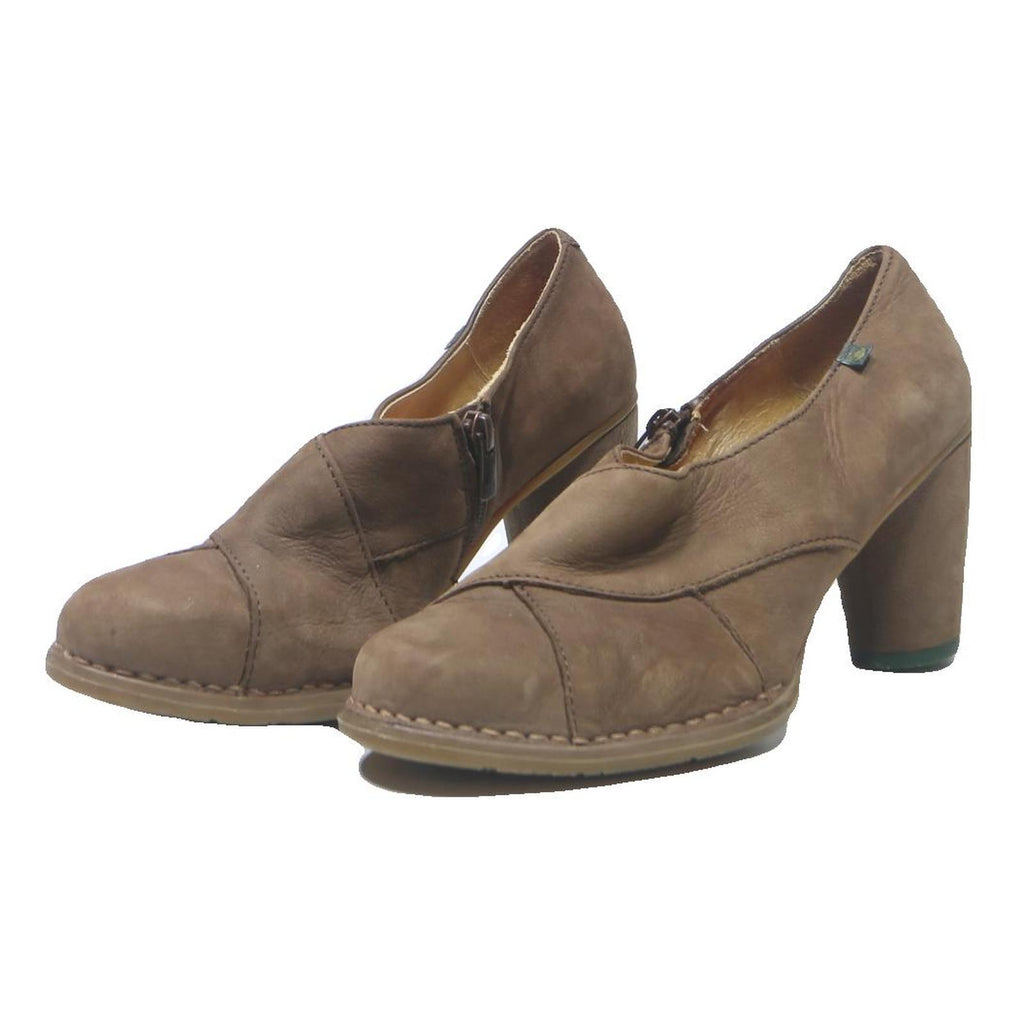 EL NATURALISTA Womens Brown Leather Heeled Shoes UK 7 Comfortable Stylish