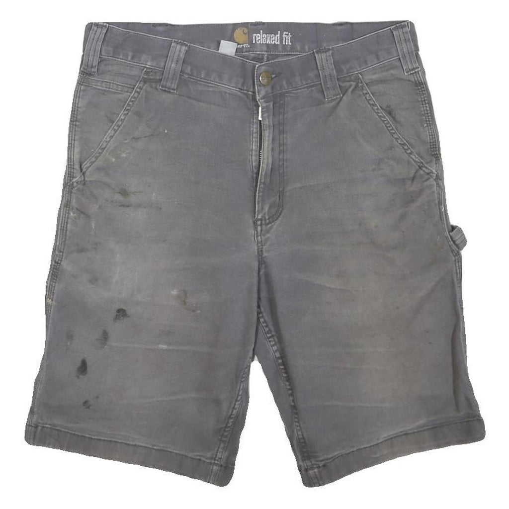 CARHARTT Mens Shorts Grey Casual M W32 Workwear Utility Relaxed Fit