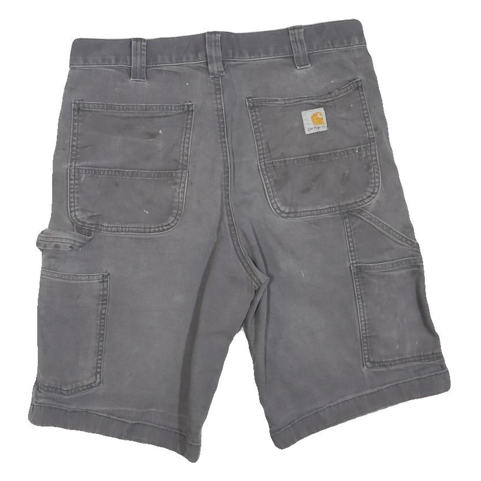 CARHARTT Mens Shorts Grey Casual M W32 Workwear Utility Relaxed Fit