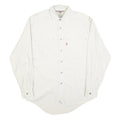 LEVI'S Mens White Slim Cotton Shirt S Button Pocket Classic Casual Style