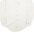 LEVI'S Mens White Slim Cotton Shirt S Button Pocket Classic Casual Style