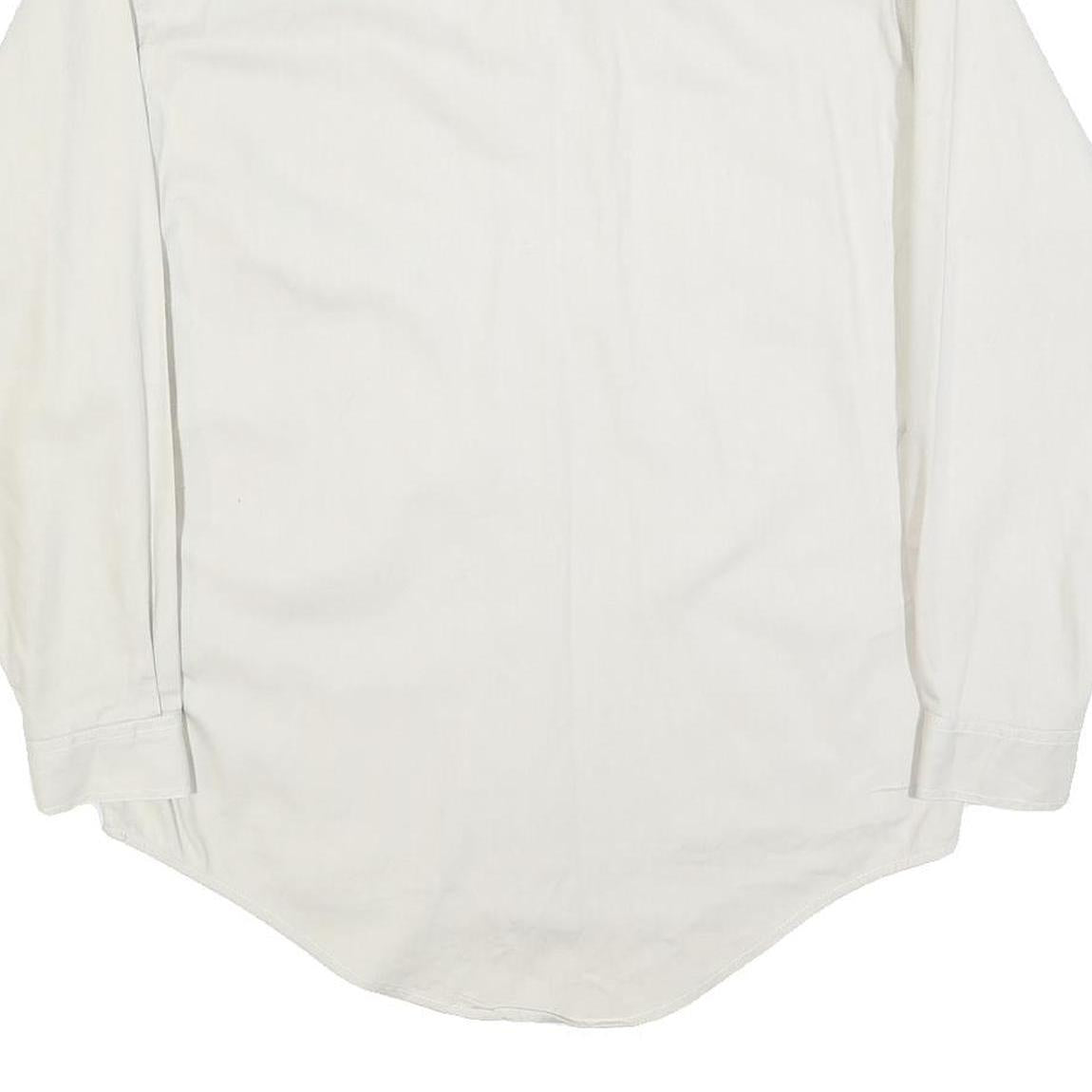 LEVI'S Mens White Slim Cotton Shirt S Button Pocket Classic Casual Style