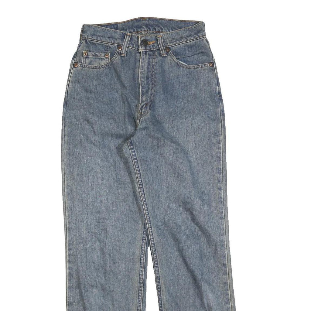 LEVI'S Womens Jeans Blue Regular Straight Denim Medium W24 L28 Classic Zip
