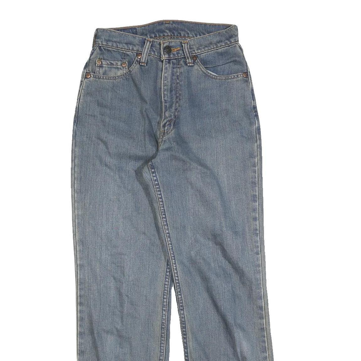 LEVI'S Womens Jeans Blue Regular Straight Denim Medium W24 L28 Classic Zip