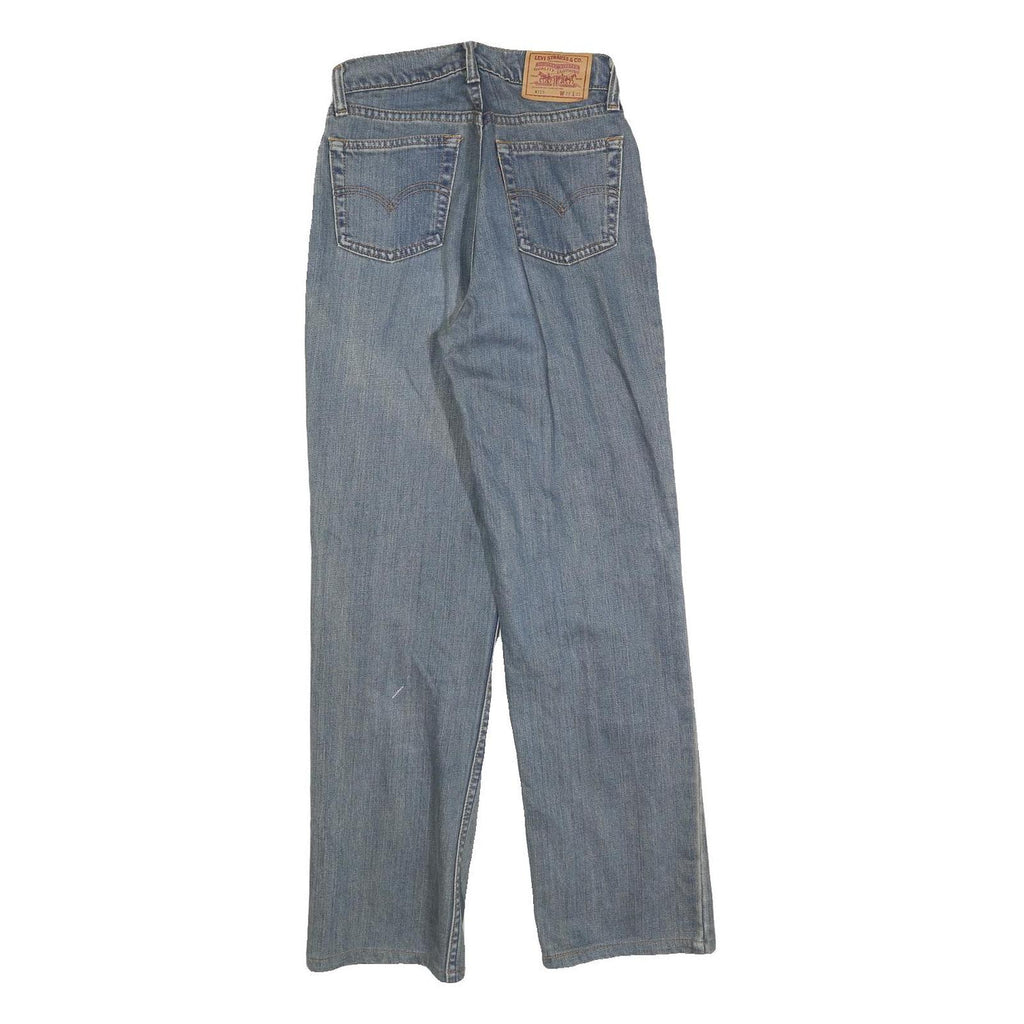 LEVI'S Womens Jeans Blue Regular Straight Denim Medium W24 L28 Classic Zip