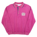 VINCI Caribic Island Mens Sweatshirt Purple Button Neck M