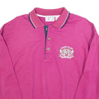 VINCI Caribic Island Mens Sweatshirt Purple Button Neck M
