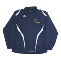 ERIMA Mens Blue & Navy Track Jacket XL Polyester Plain Zip Sports Training