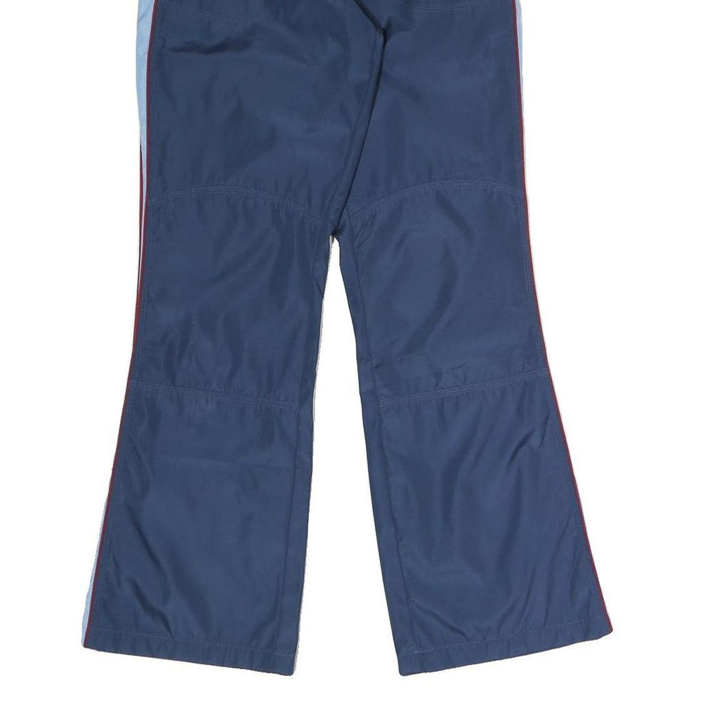 AOLES Womens Polyester Blend Navy Blue Regular Fit Straight Trousers W28 L30