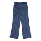 AOLES Womens Polyester Blend Navy Blue Regular Fit Straight Trousers W28 L30