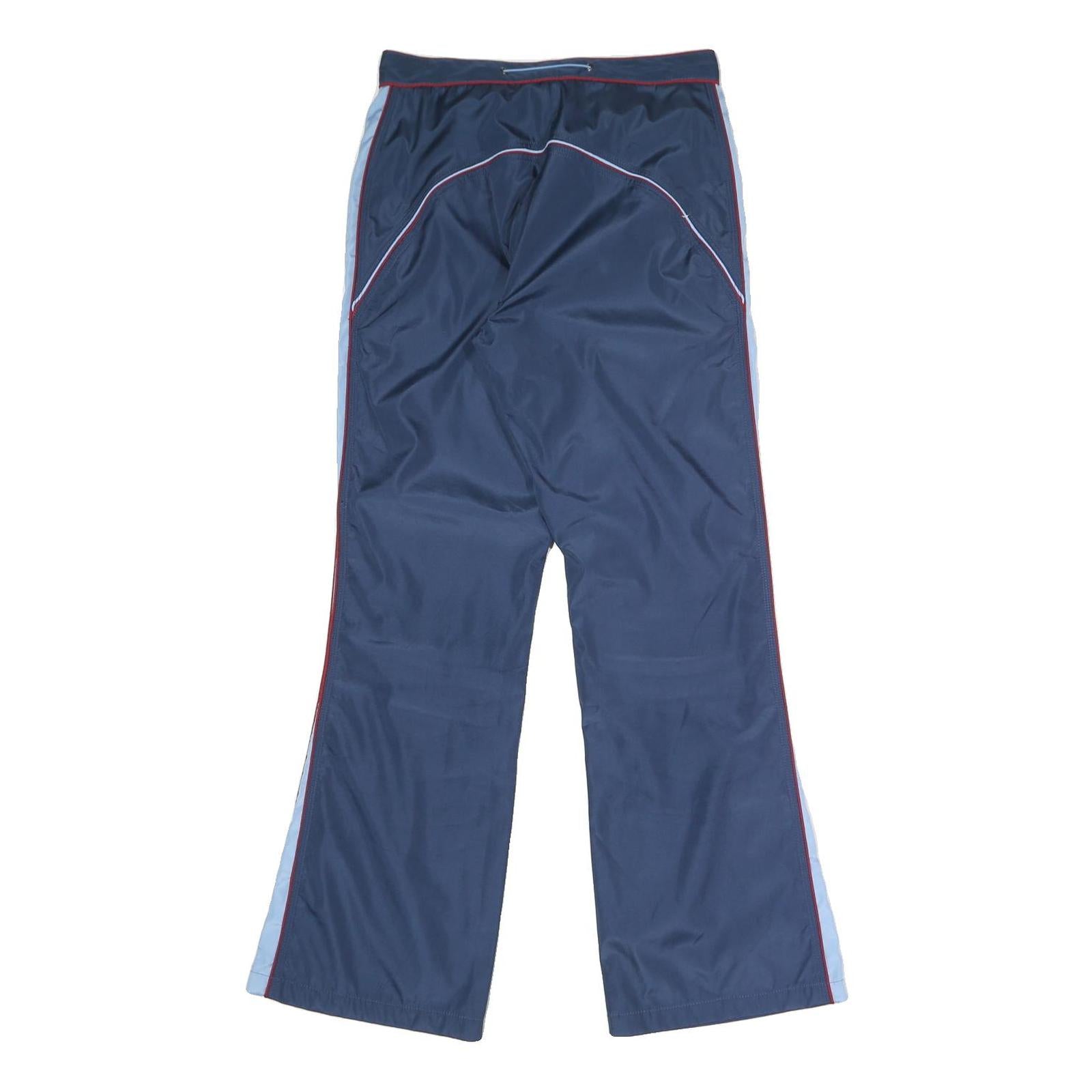 AOLES Womens Polyester Blend Navy Blue Regular Fit Straight Trousers W28 L30